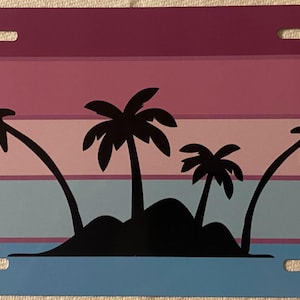 Palm Tree License Plate