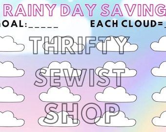 Rainy Day Fund A5 Savings Challenge Digital Download