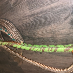 Bull rope Green Custom PRO 9/7 Left Hand EPT Bull Ropes Bull riding rodeo bull rider image 7