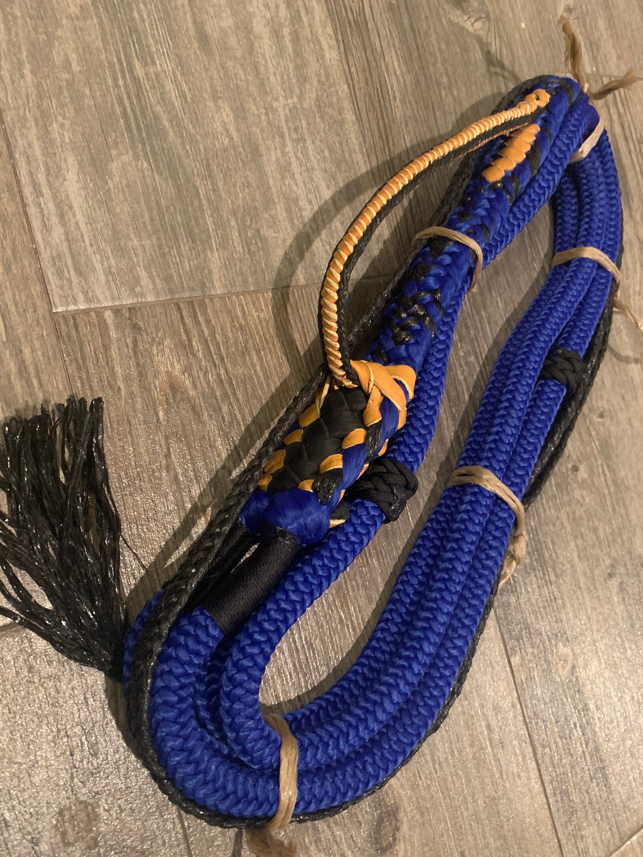 Mini Bull Rope Kids Royal Blue & black 9/7 RH Ept bull Ropes Etsy