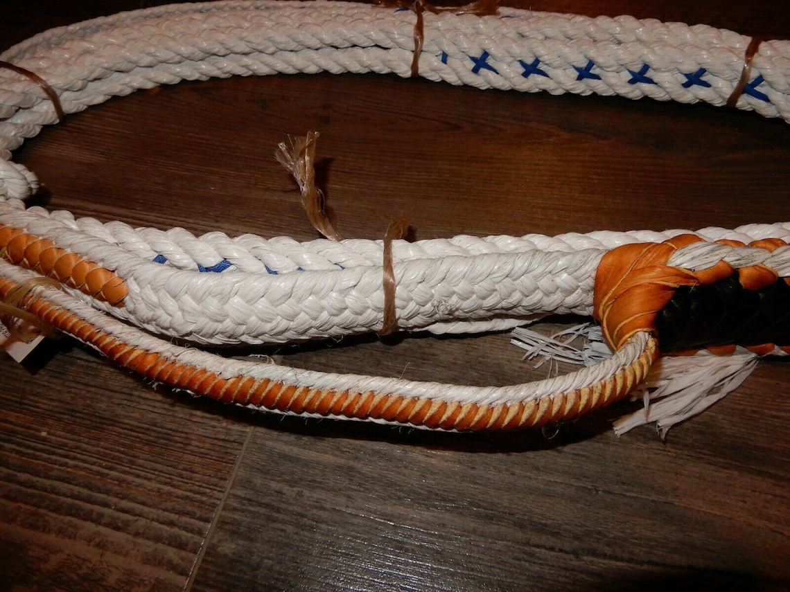 Bull Rope Poly White Custom PRO 9/7 Right Hand EPT Bull Ropes Etsy