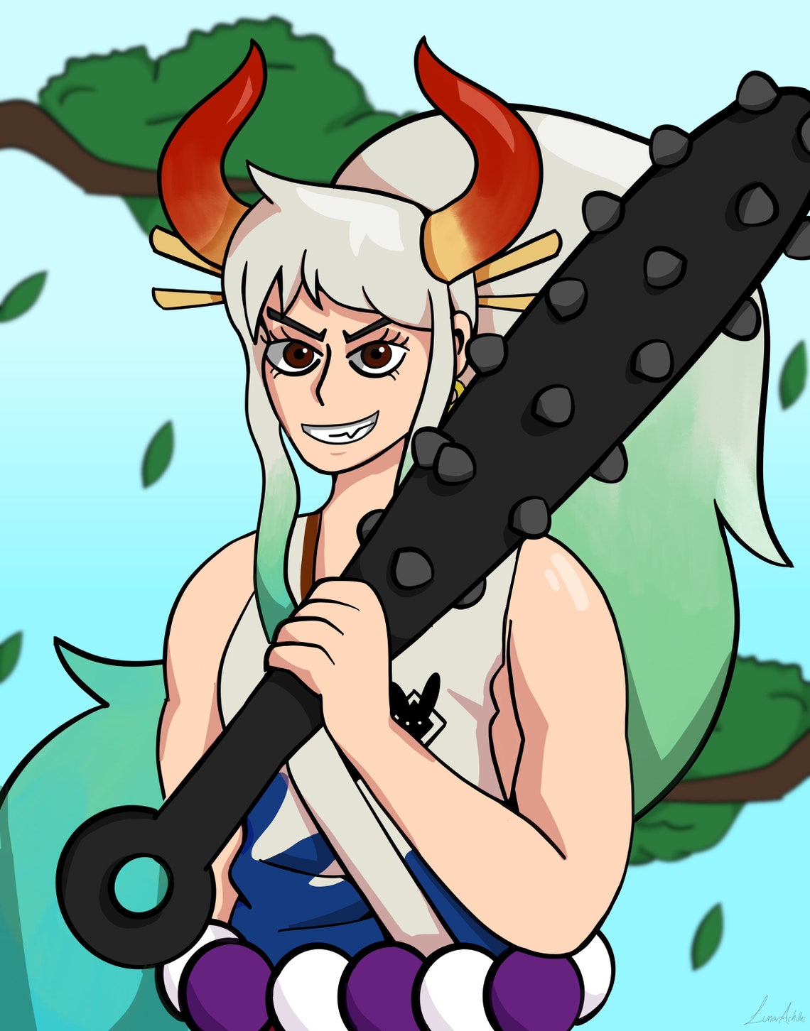 Yamato One Piece 11x14 Print Etsy