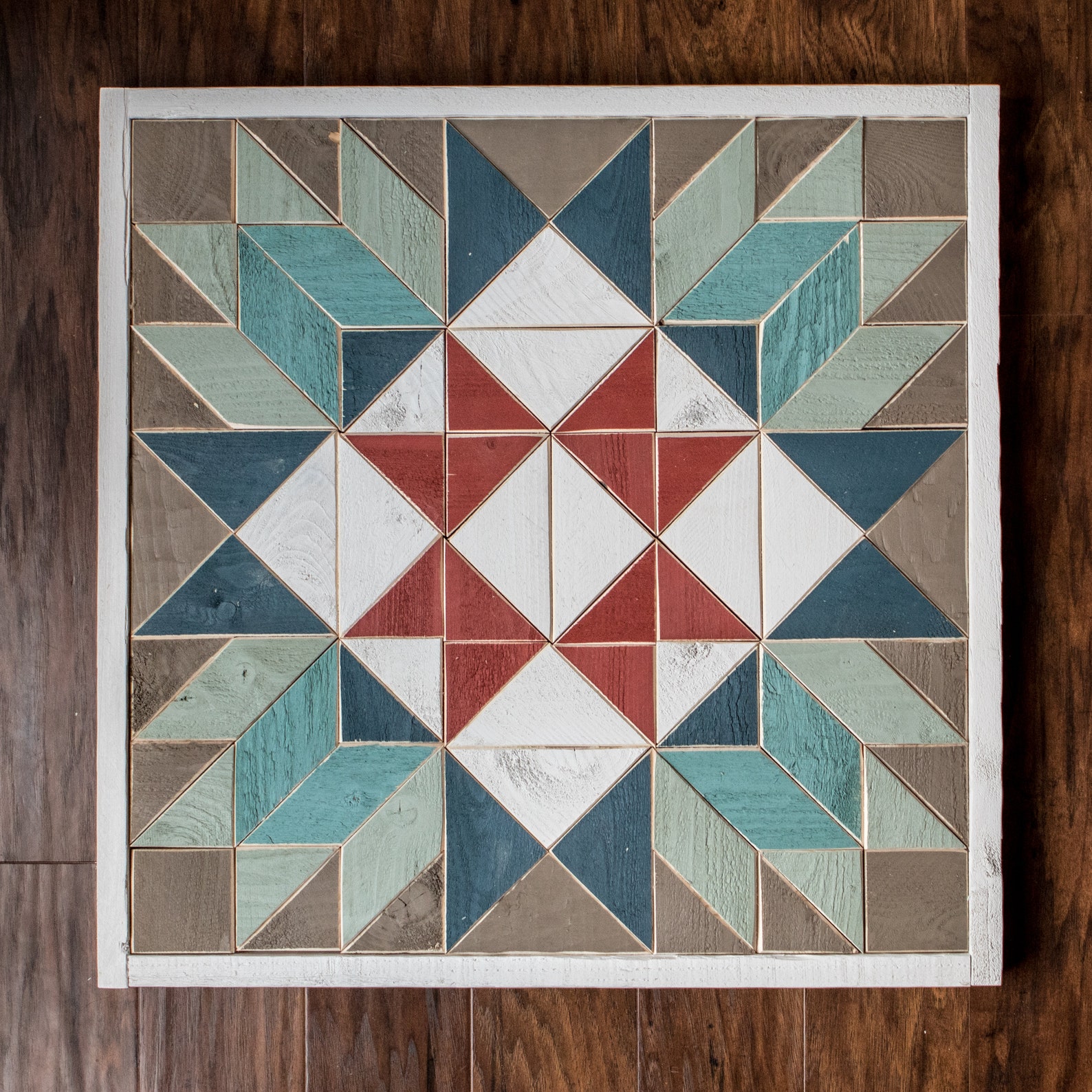 Wood Quilt Square / Reclaimed Wall Art / Handmade Quilt Block Etsy