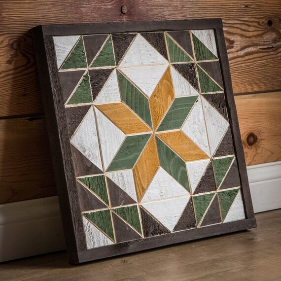 Handmade Wood Quilt Square