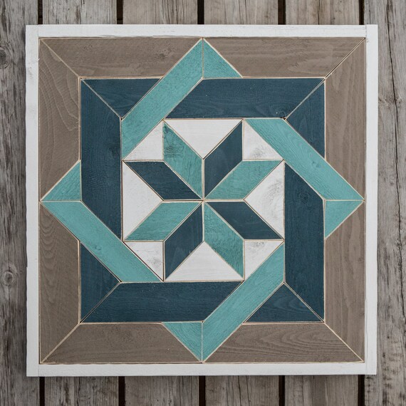 wood quilt square