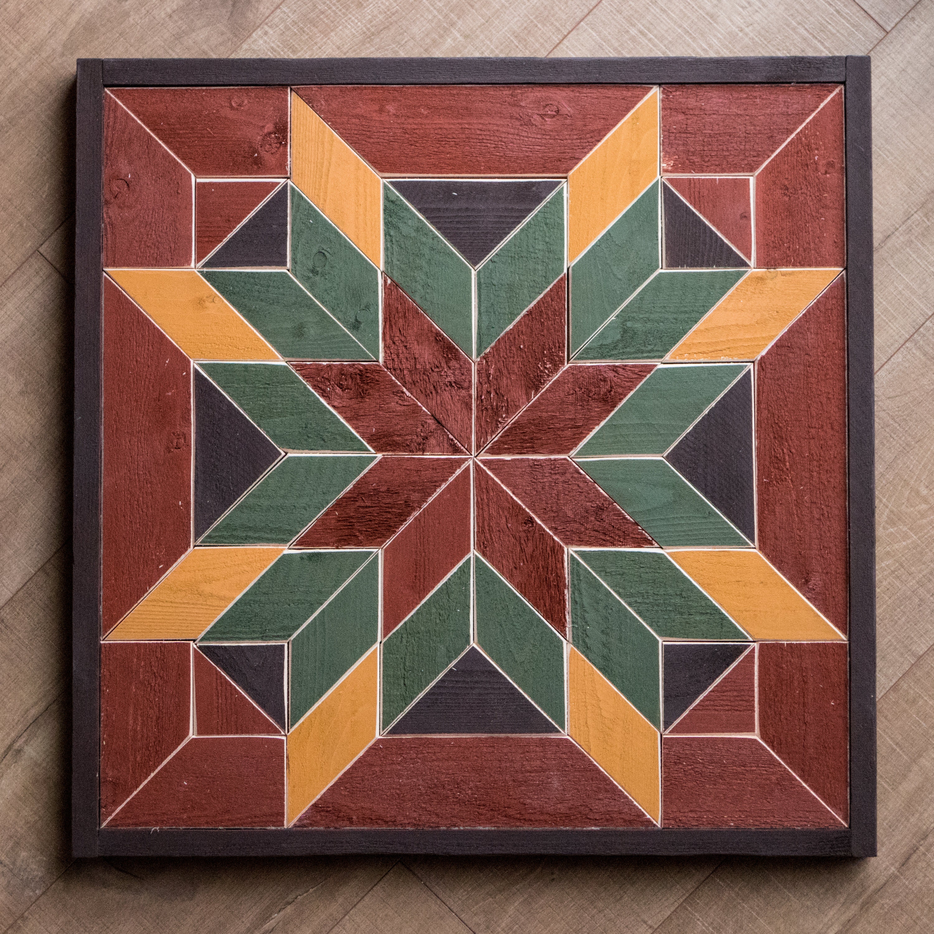 Handmade Wood Quilt Square
