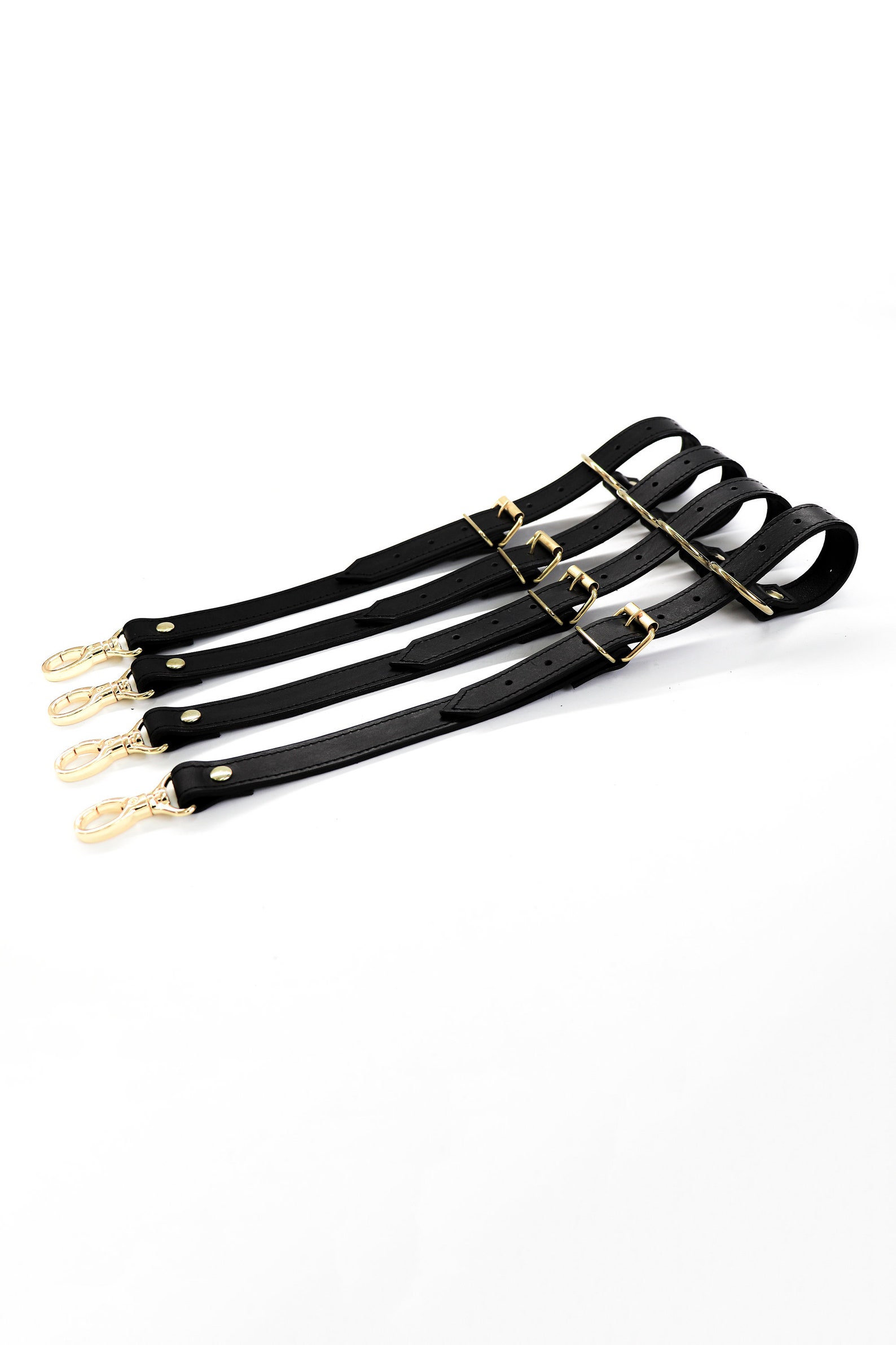 Bdsm Straps Leather Bondage Bed Restraints Set Bedpost | Etsy