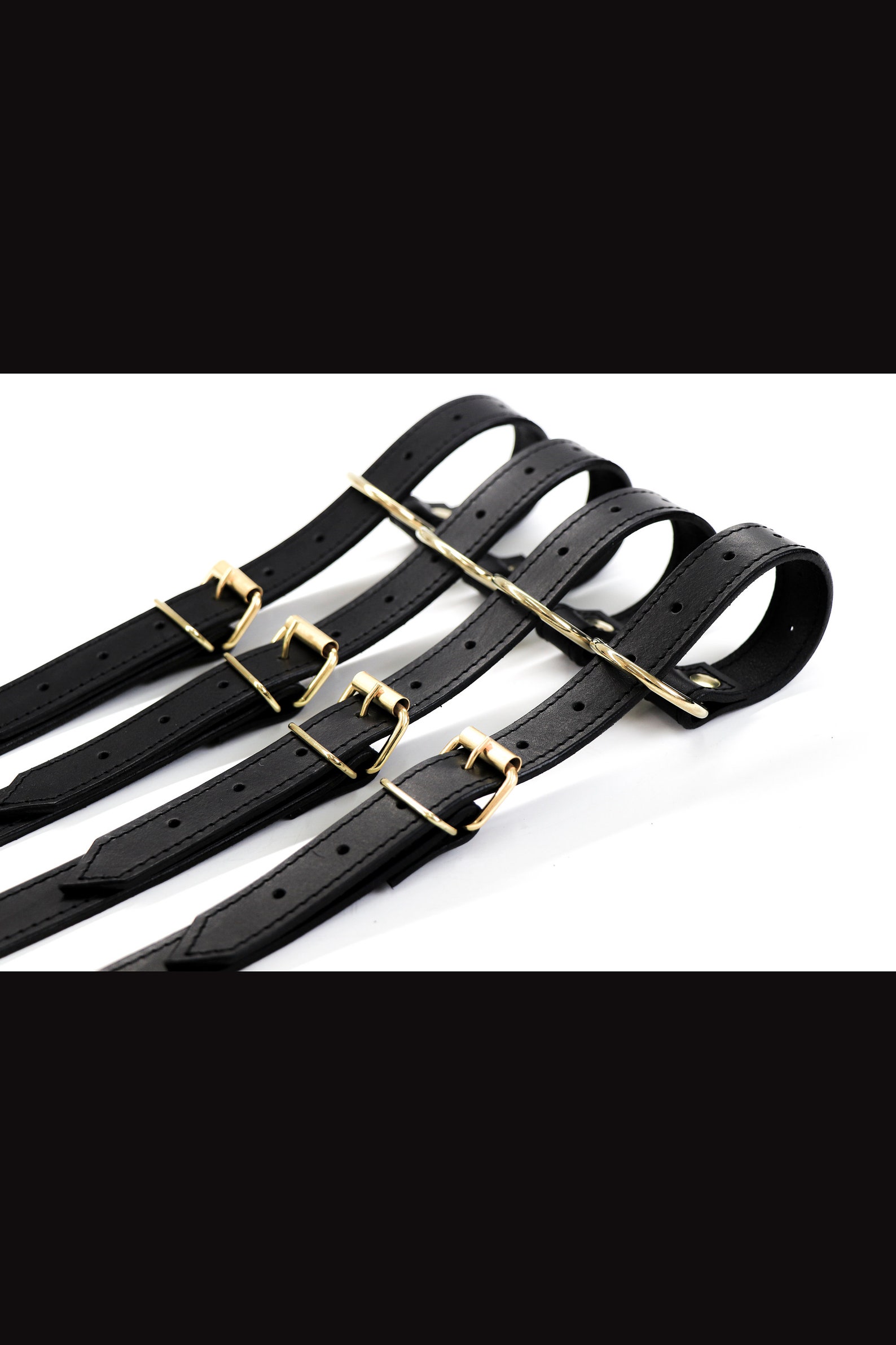 Bdsm Straps Leather Bondage Bed Restraints Set Bedpost | Etsy