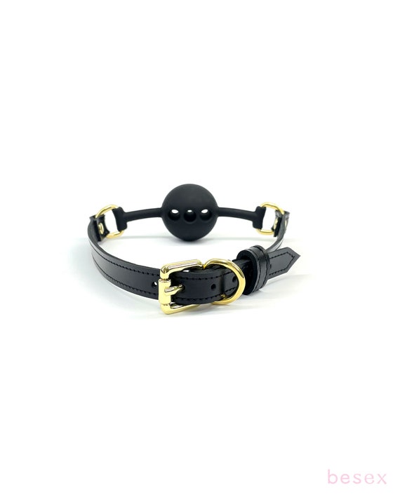 Leather Ball Gag Red Open Mouth Gag Ring Gag Ball Gag Etsy