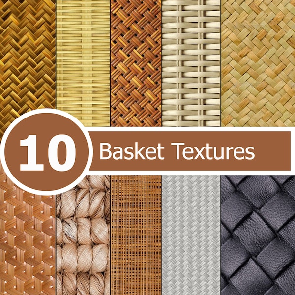 Basket Textures papier-Basket papier-Wicker papier numérique-Scrapbooking Craft fournitures-Papier numérique-Papier d’emballage-GiaDigitalPaper