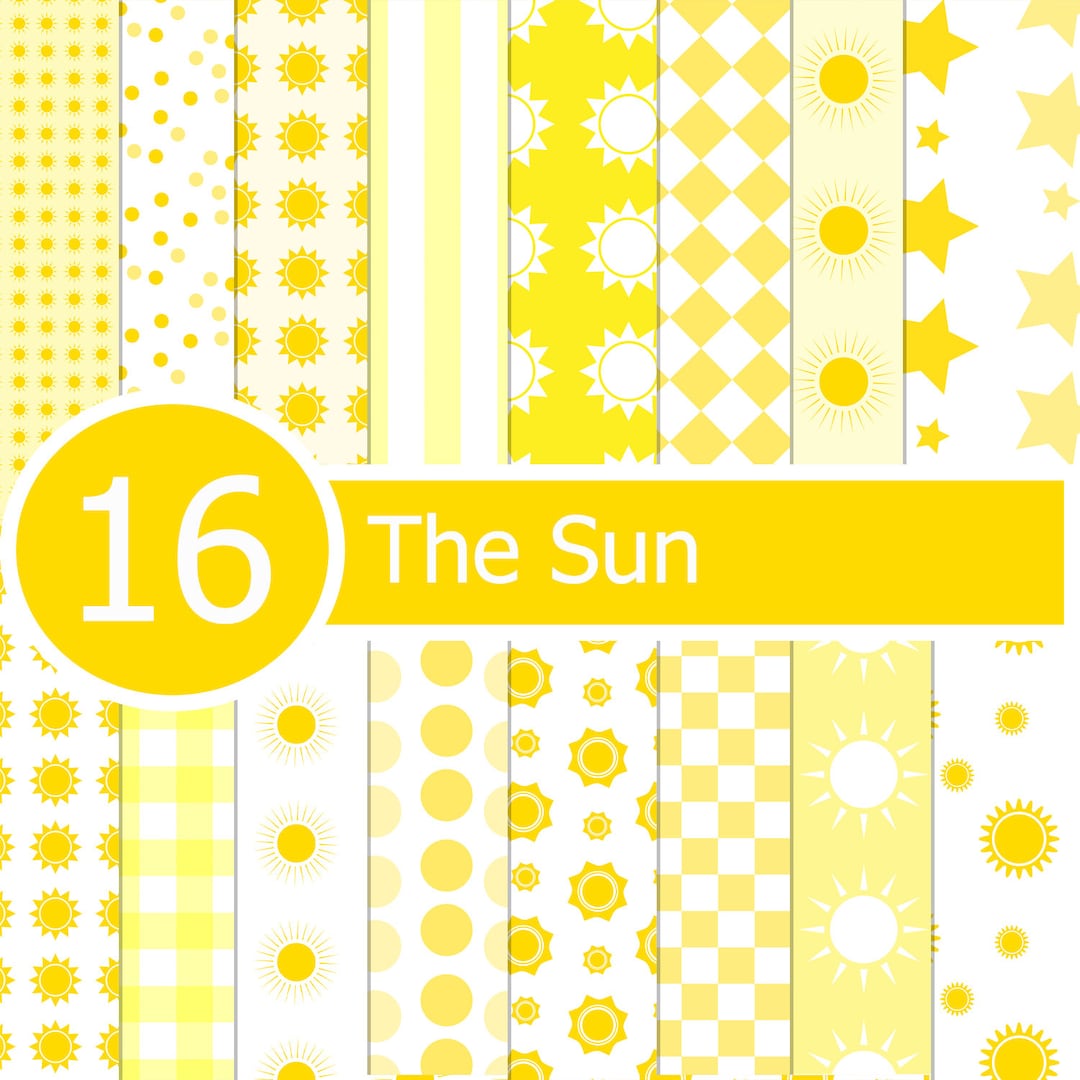 Papel Sun Pattern Papel solar Scrapbooking Suministros de artesanía ...