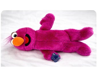 Vintage 1988 Applause Telly Monster pluche Sesamstraat ZELDZAME verzamelobject gevuld