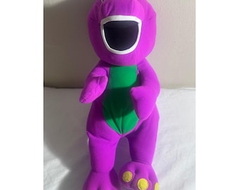 Vintage 1992 Playskool Talking Barney Talking Purple Dinosaur Plush Toy Works