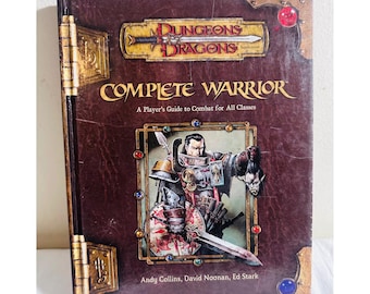 D&D Complete Warrior 3.5 Hardcover First Printing 2003 RPG Players Guide VTG Y2K
