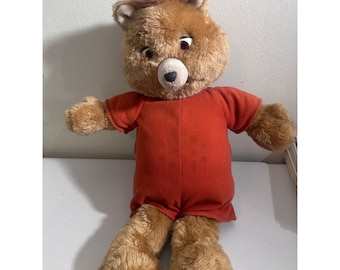Vintage 1985 Teddy Ruxpin Worlds of Wonder Bear For Parts Repair Restoration