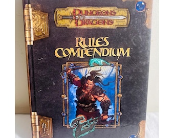 D&D Rules Compendium 3.5 Hardcover 2007 Wizards of the Coast Chris Sims RPG RARE