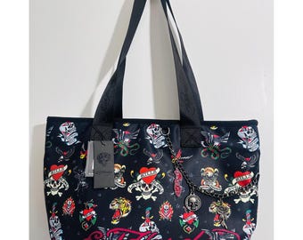 Ed Hardy Red Leopard Skull Satchel • Y2K Tattoo Luxe Handbag - Etsy