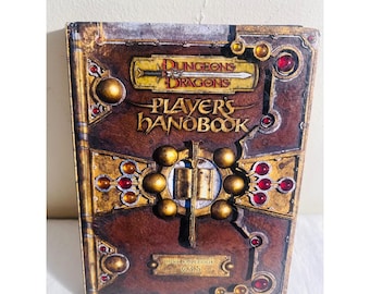 D&D Player's Handbook 3.5 Core Rulebook 2004 Wizards of the Coast Hardcover VTG