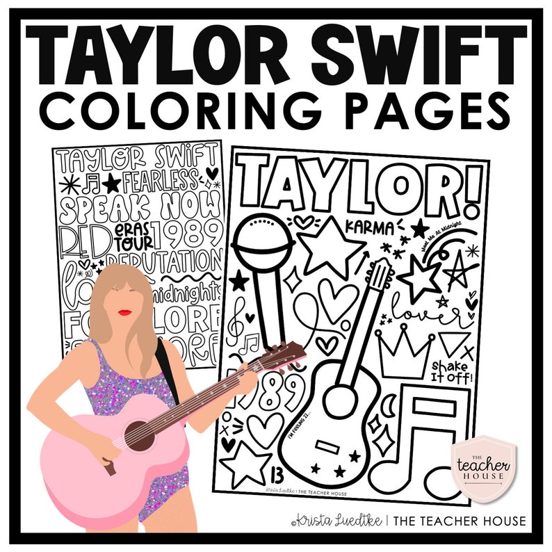 taylor swift eras tour coloring book