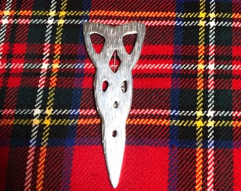 Celtic style Sterling silver Kilt pin