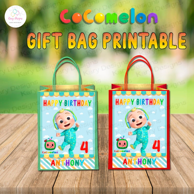 Coco Melon Gift Bag Coco Melon Favor Bag Coco Melon Party | Etsy