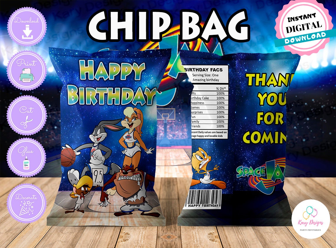 Jam chip bag printable, Jam printables, Jam snacks