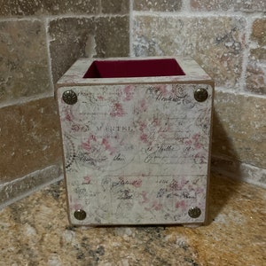 Caja de almacenamiento decorativa hecha a mano. Envío | Etsy