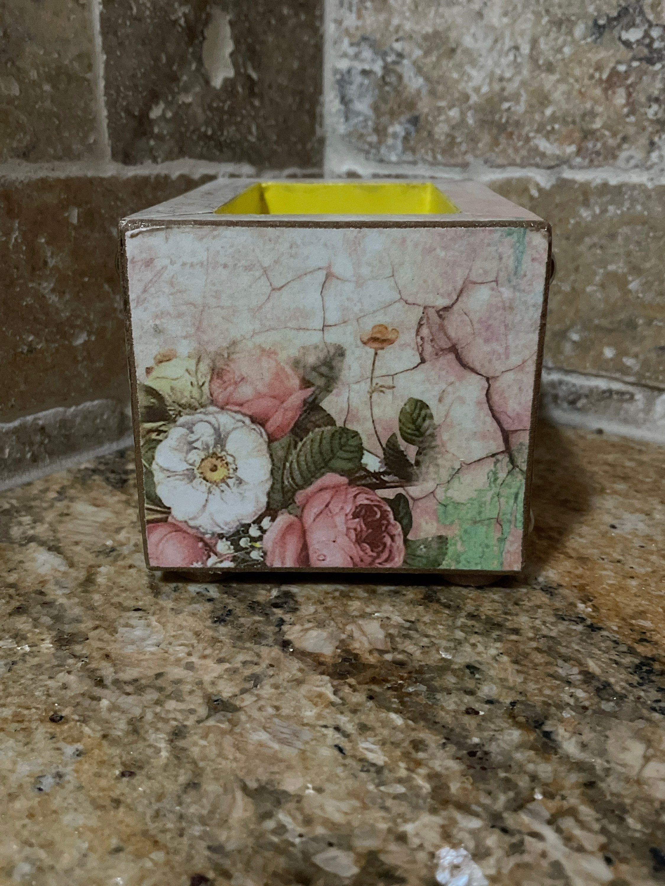 Caja de almacenamiento decorativa hecha a mano. Envío | Etsy