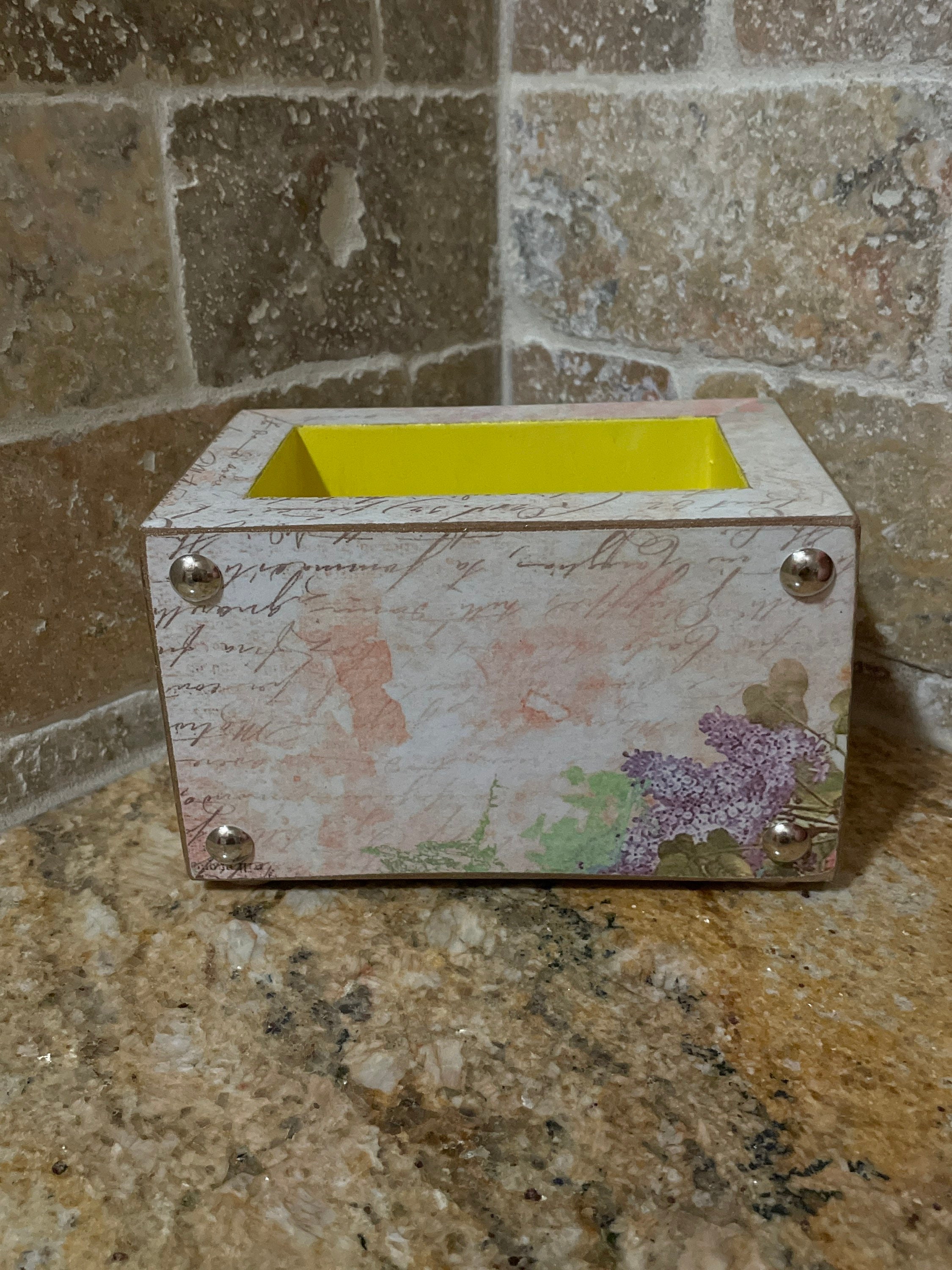 Caja de almacenamiento decorativa hecha a mano. Envío | Etsy
