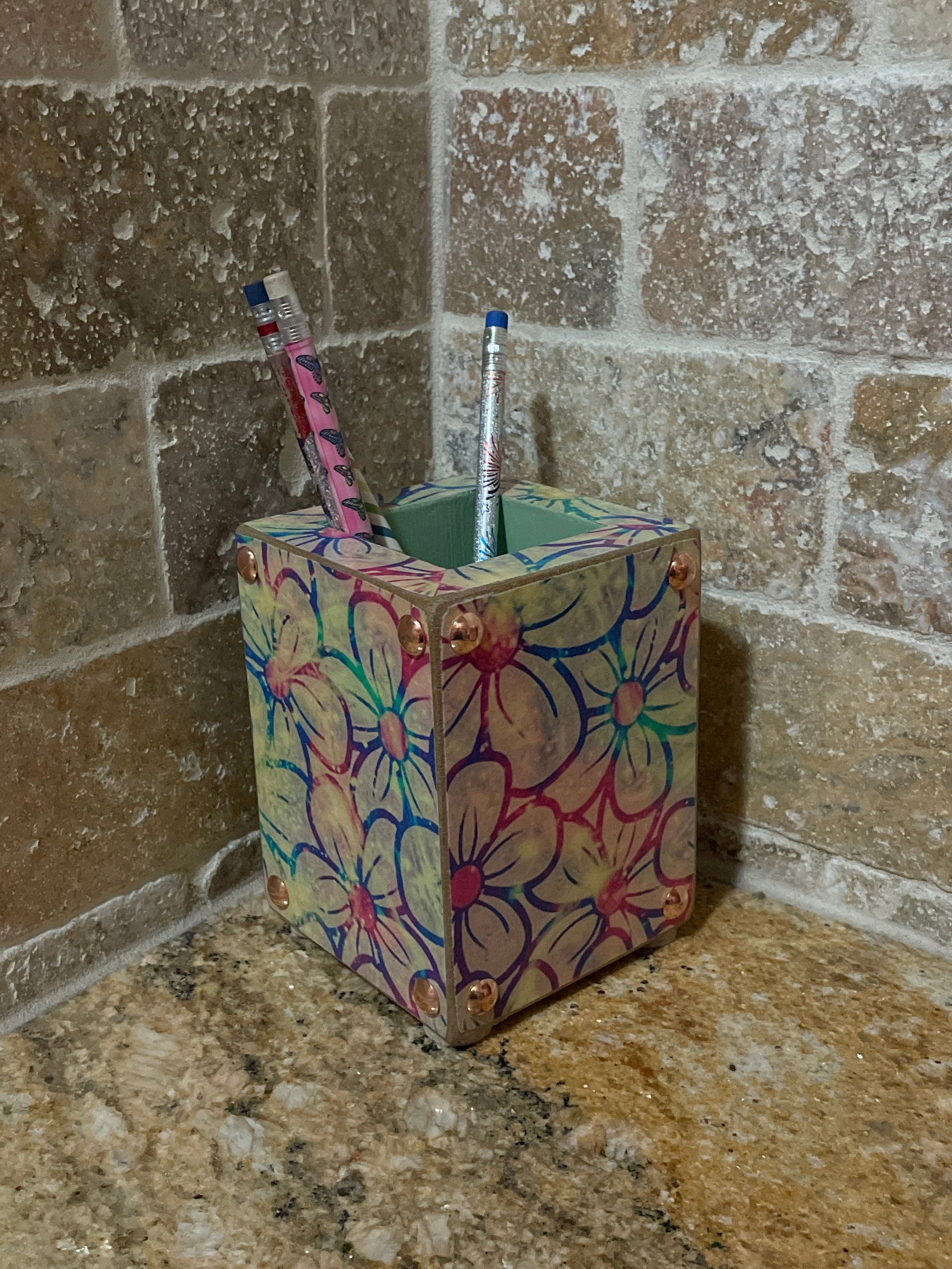 Caja de almacenamiento decorativa hecha a mano. Envío | Etsy