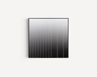 Atlanta Skyline Fog Print: Abstract Minimalist Cityscape Art