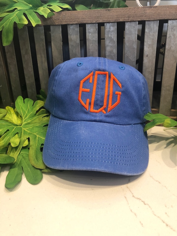 custom monogram hats