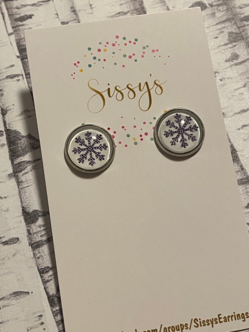 Buffalo Snowflake Stud Earring