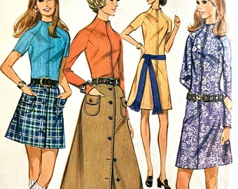 1981 Vintage Simplicity 9893 Misses' Gunne Sax Fitted Dress 1981 Vintage Simplicity 9893 Misses' Gunne Sax Fitted Dress