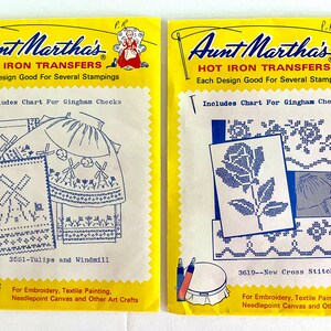 UNCUT, Unopened, Vintage Aunt Martha's Hot Iron Transfers for ...