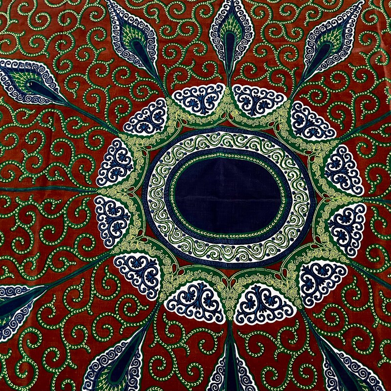 Burkina Faso Tablecloth Red Green Black Geometric TS04 main image 0