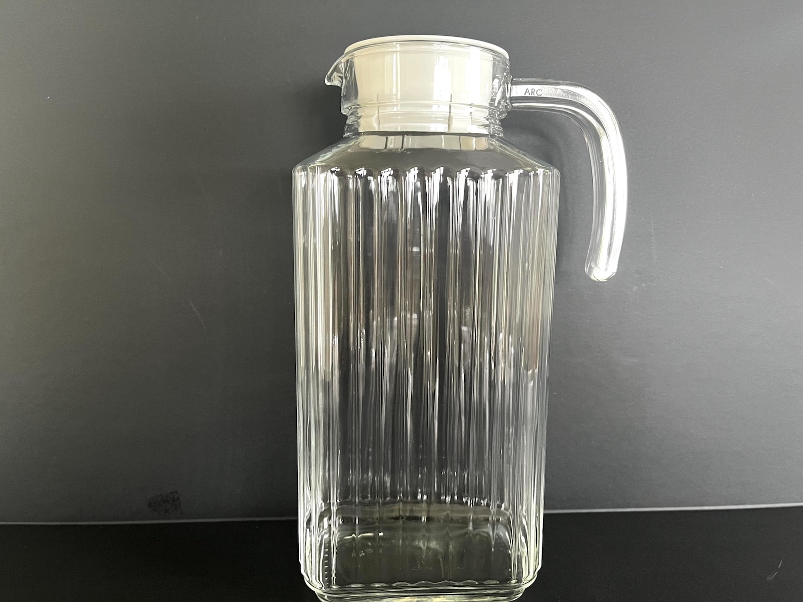 Glass pitcher