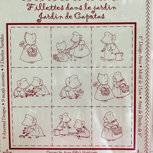 1954 MOTHERS LITTLE HELPERS Darling Dish Towel Designs: Vintage