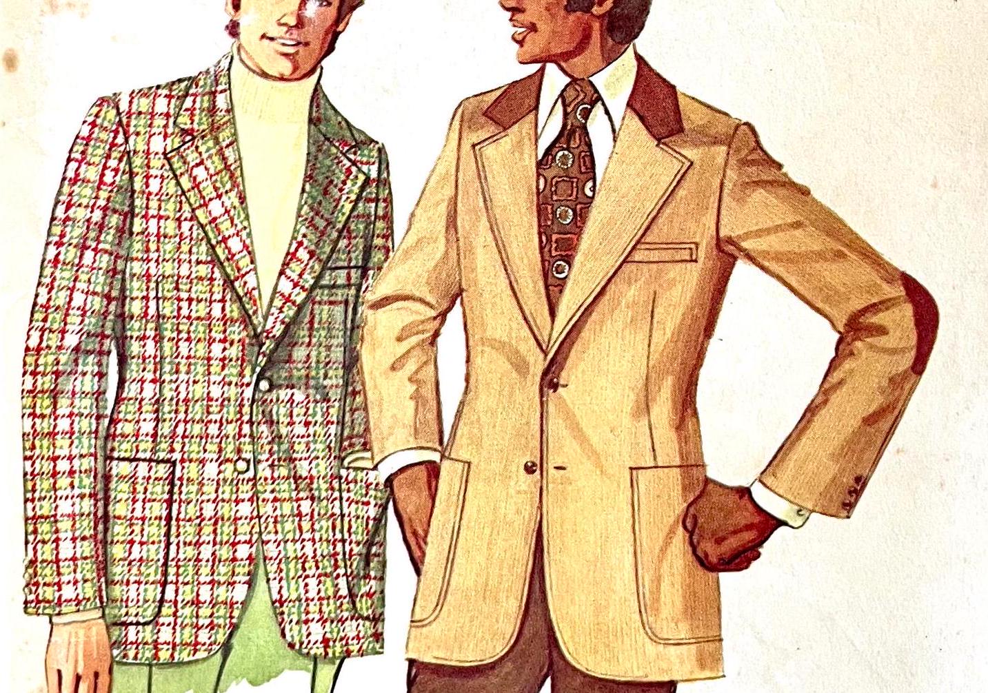 vintage whole pattern jacket セット Mens Suit Sewing Pattern / Vogue 2916 / Vintage Suit Jacket