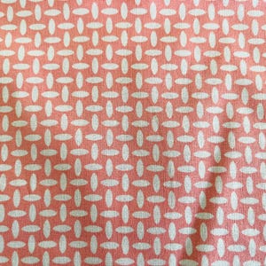 43&quot; wide x 2 yards long Waverly Inspirations quilter&#39;s cotton fabric, white spots on flamingo pink background, excellent condition.