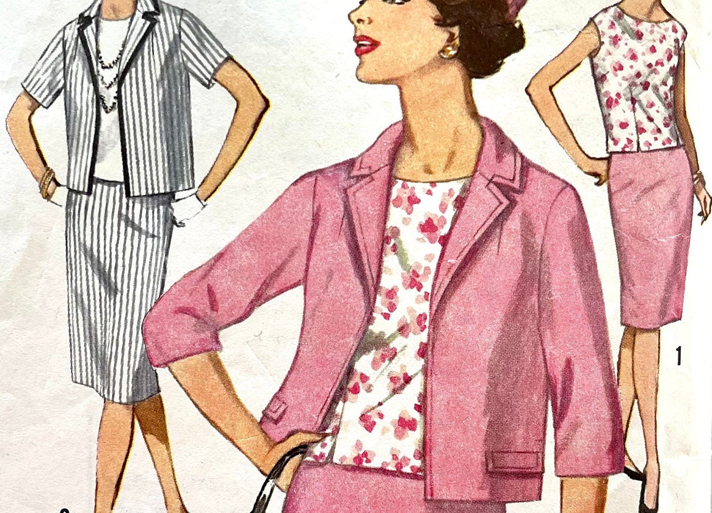 1963 年ヴィンテージの Simplicity 5320 ミセス用ノースリーブ