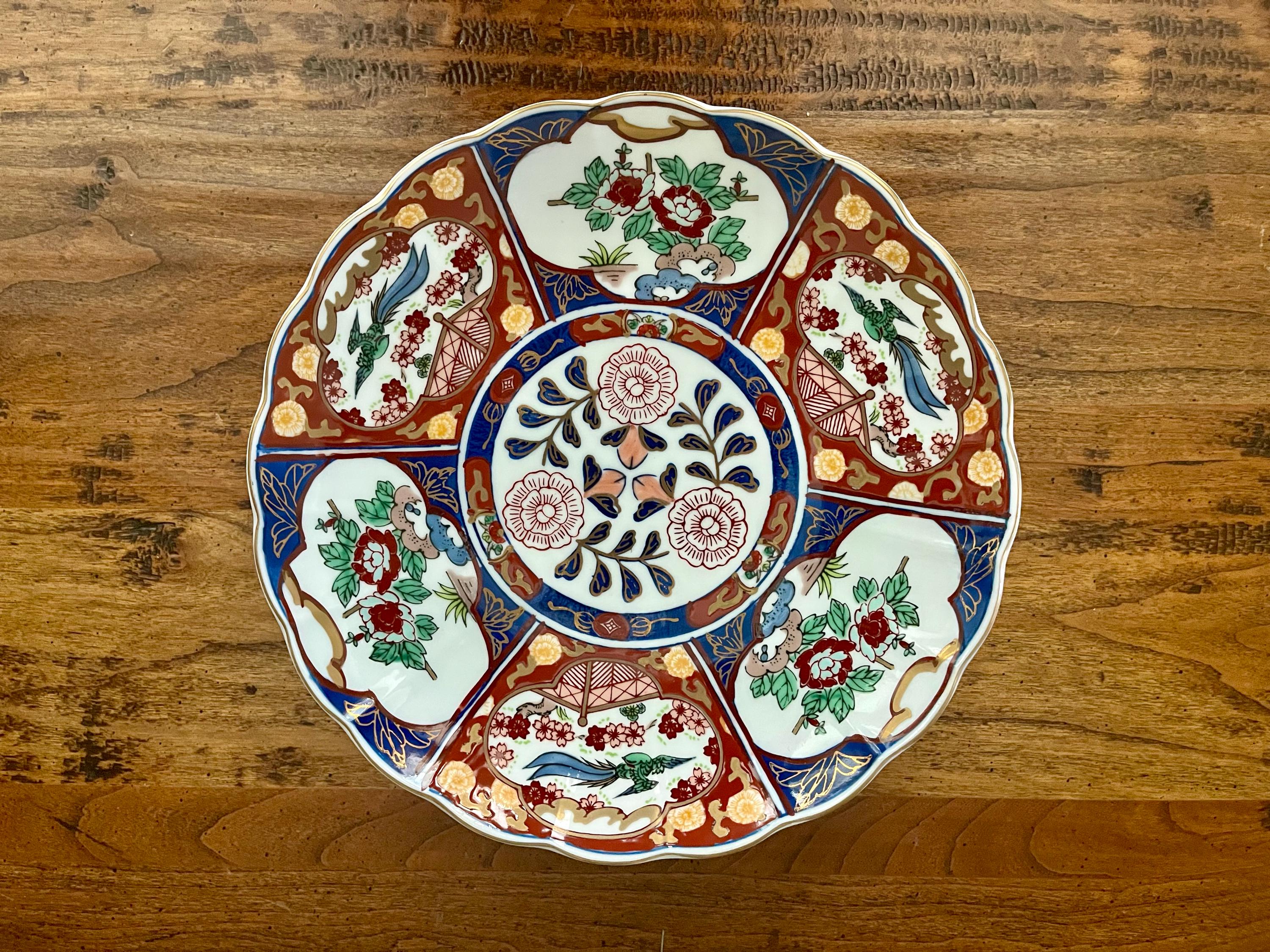 美品❗ゴールドイマリ　GOLD IMARI　伊万里　ヴィンテージ　手描き　置物 伊万里焼 GOLD IMARI 大皿 3枚 ヴィンテージ 超美品 最終価格