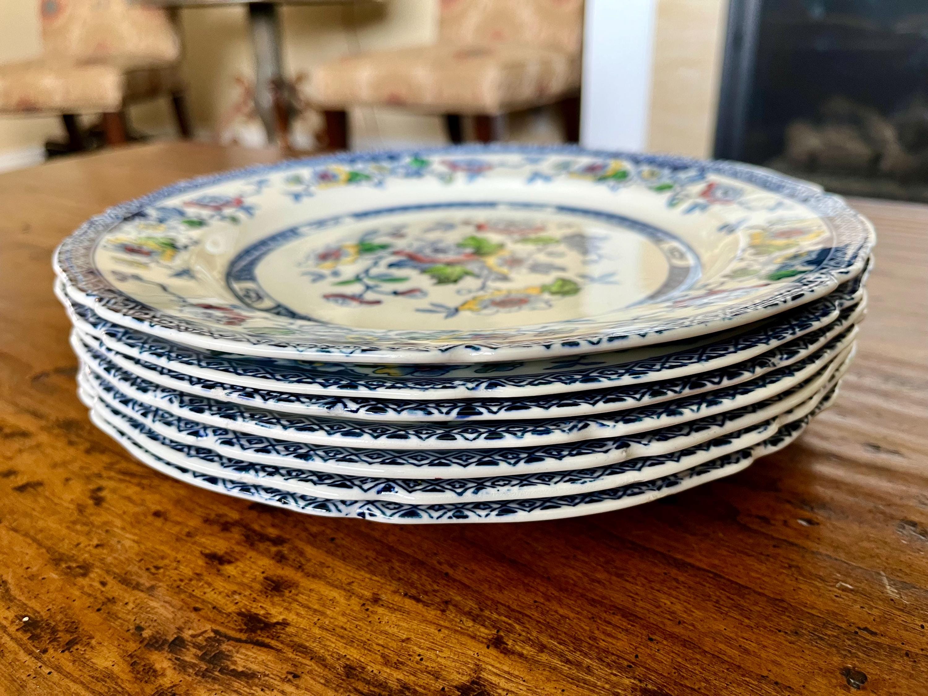 W R ミッドウィンター ウィンザー マルチカラー ディナープレート 7枚