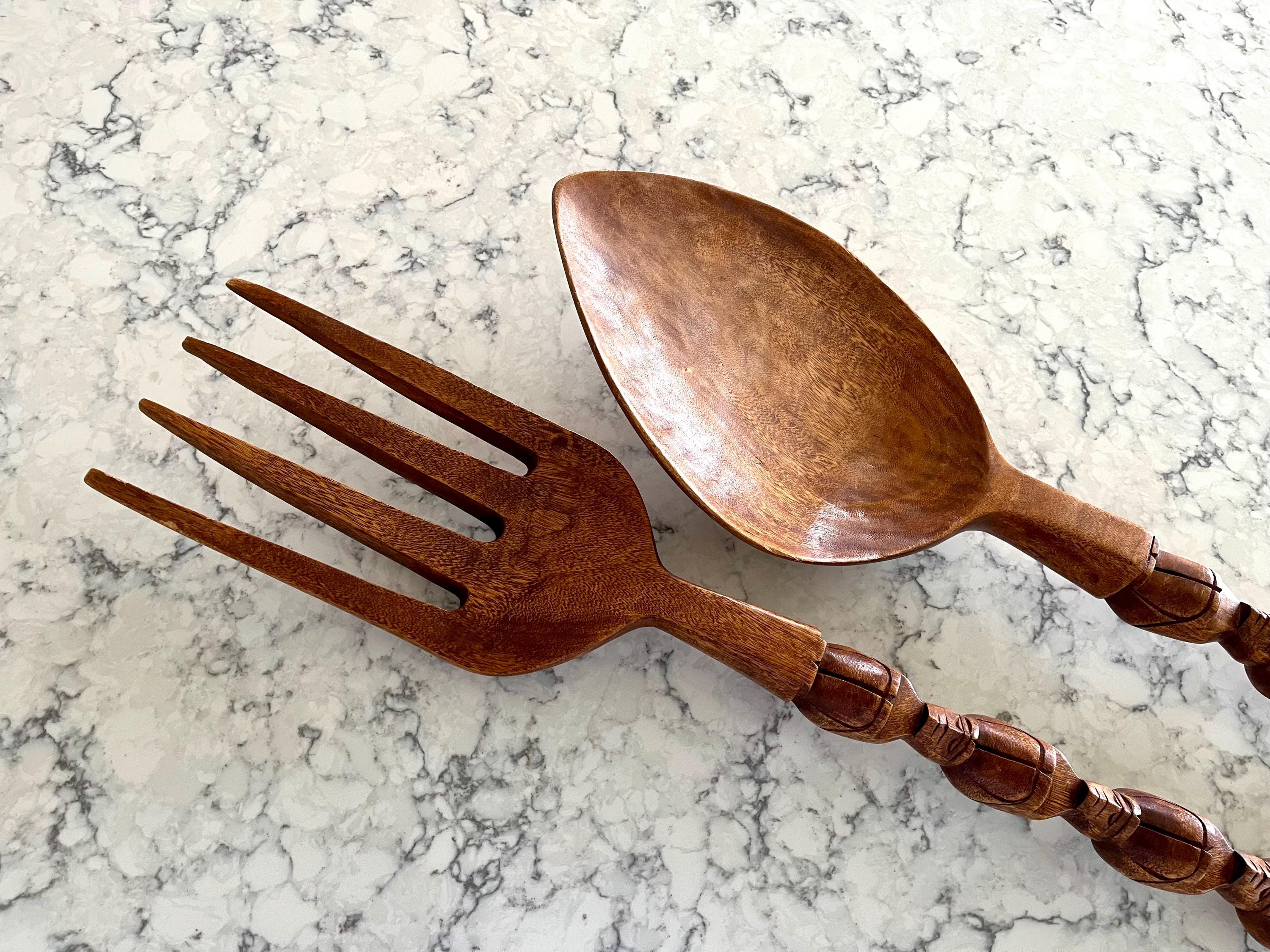 70s wood spoon fork - Etsy 日本