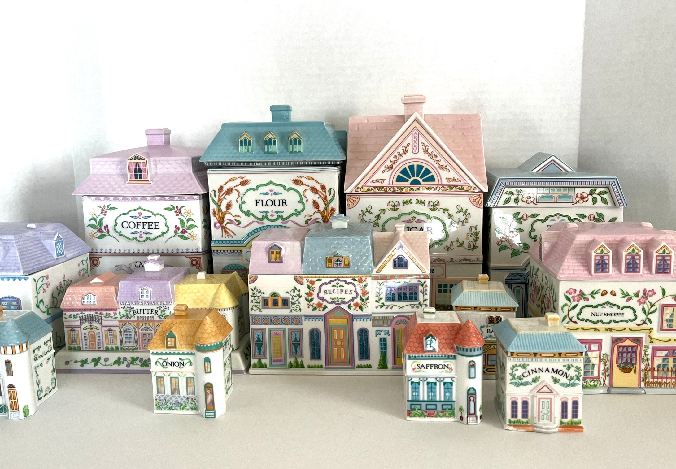 Lenox Village Spice Jars