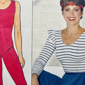 OSNYPPNA Butterick 4819 från 1980-talet saknar Dorothy Hamills träningskläder med trikåer, strumpbyxor, omlottkjol och benvärmare.
