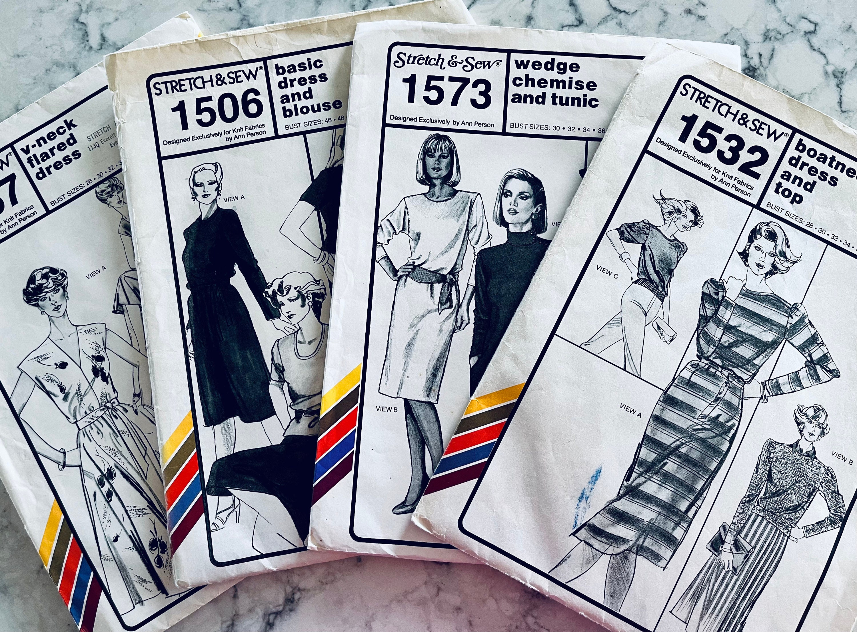 UNCUT Vintage Stretch & Sew Misses' and Women's Dresses UNCUT Vintage Stretch & Sew Misses' and Women's Dresses