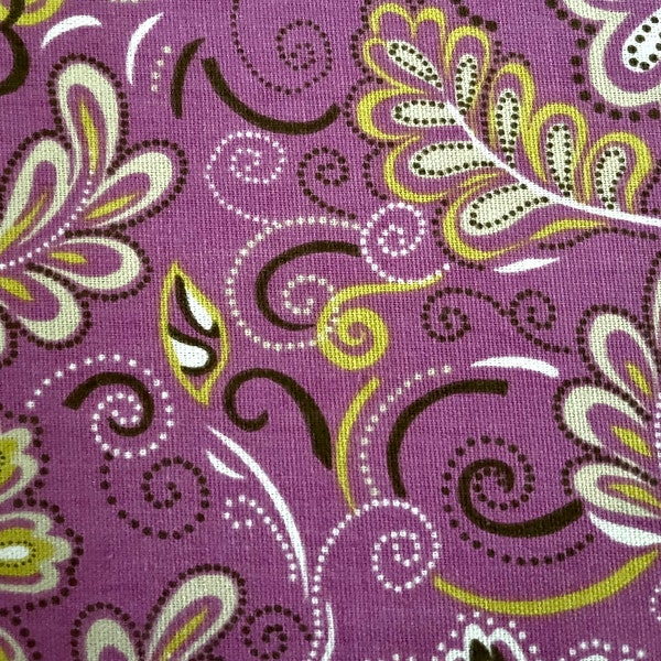 44" wide x 1 yard long all-cotton canvas-feel upholstery fabric, Home Seasons "Penny Candy". In excellent condition.