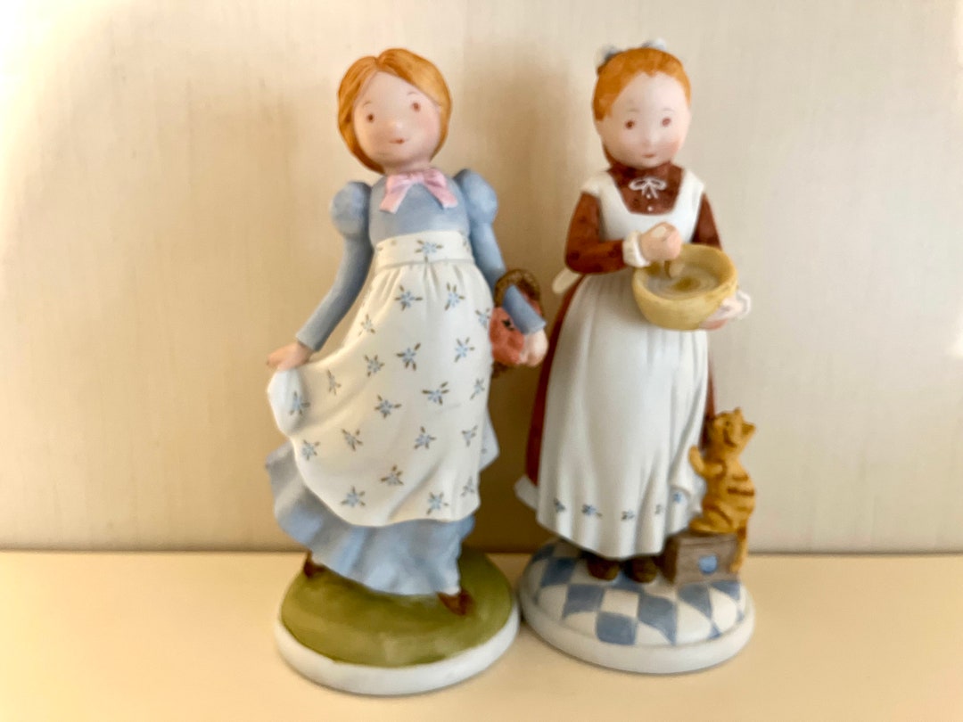 1974 Holly Hobbie Figurines, Selling Separately, Girl With Basket of