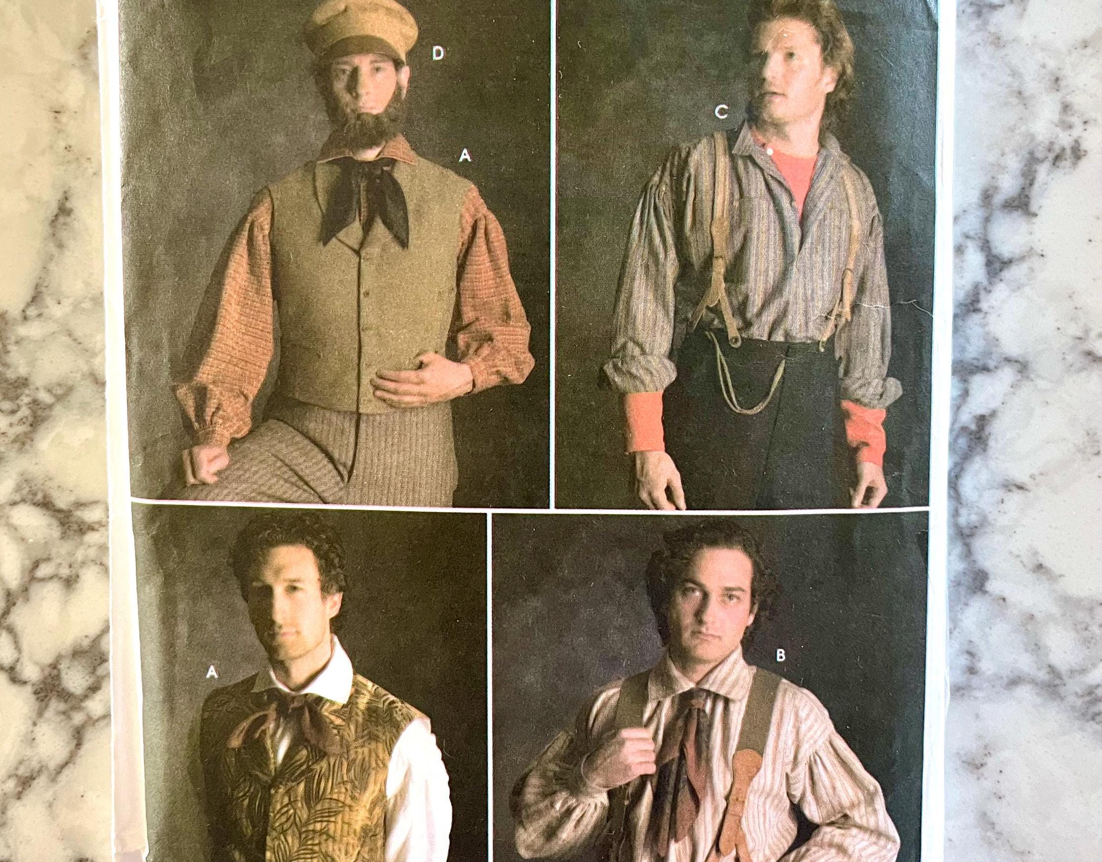 Complete 2004 Simplicity 5037 Historical Men's Lined Vest